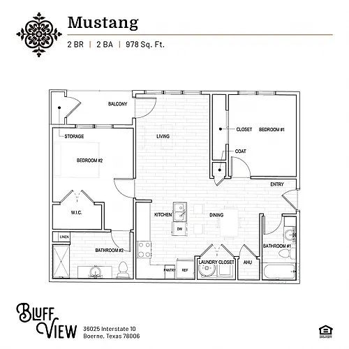 Floor plan Mustang