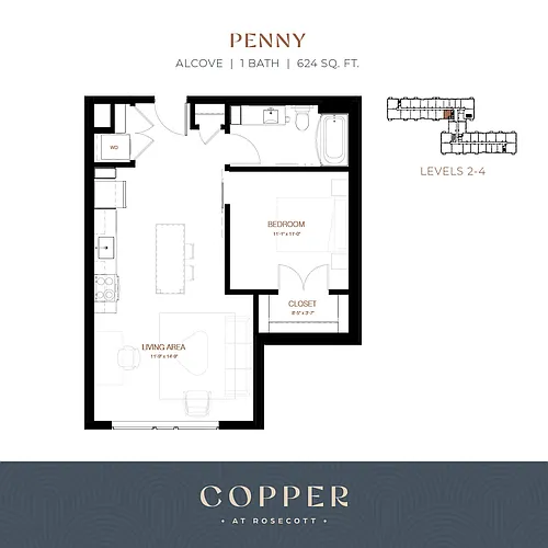 Floor plan Penny | ALCOVE