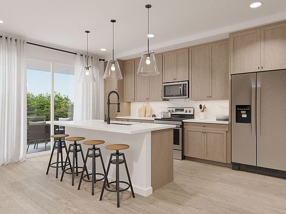 Bright kitchen with abundant cabinet space