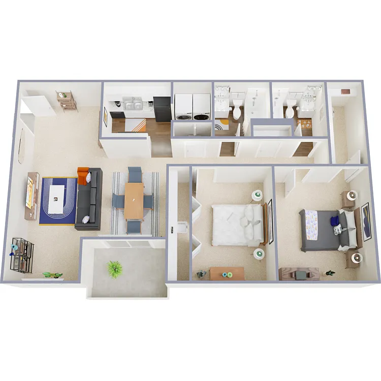 Floor plan 2X2
