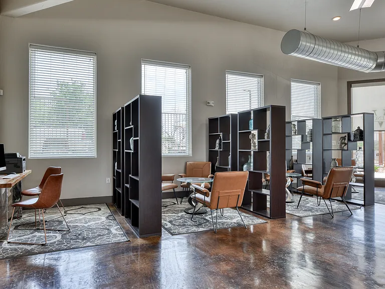 Clubhouse Resident Business Center equipped with PC's, printers and scanners