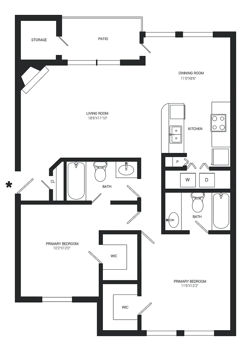 Floor plan Washington