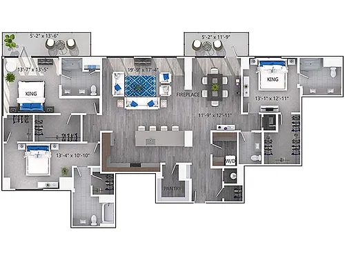 Floor plan D14P