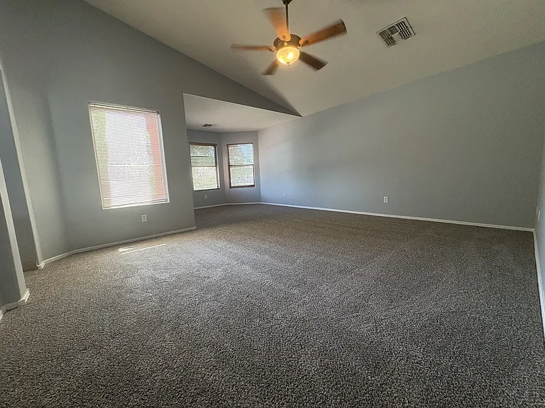 Master Suite with lofted ceiling