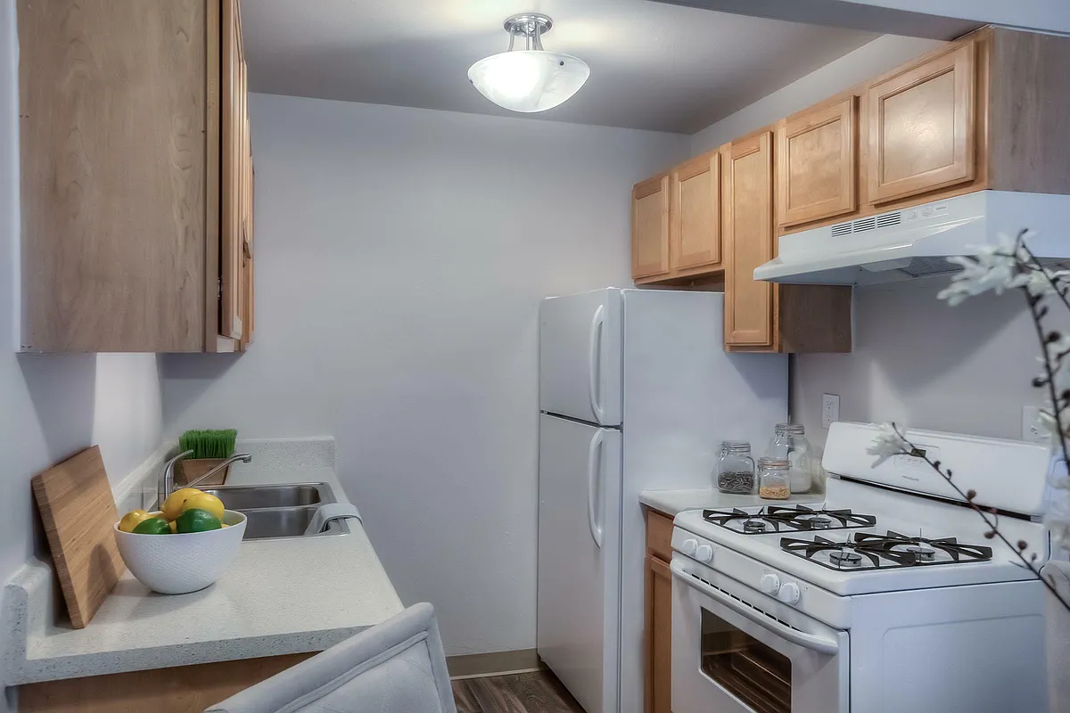 Modern Kitchen with Sleek Design at Viewcrest Village in Bremerton, WA - Viewcrest Village