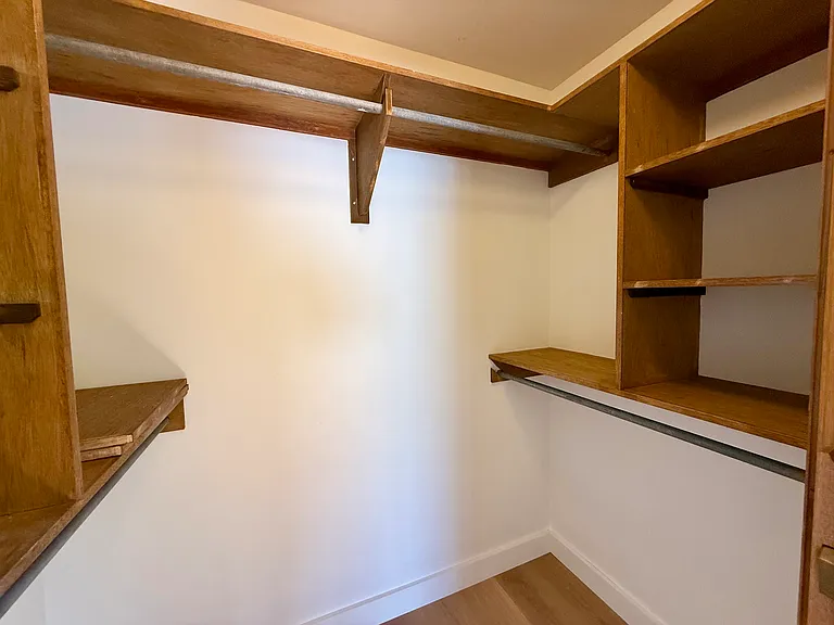 Ample closet space