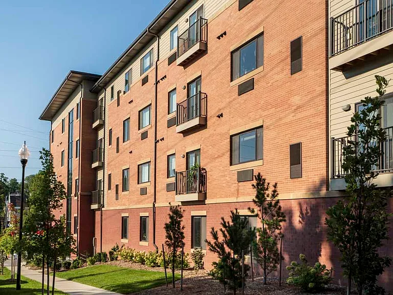 Select homes offer quaint juliet balconies.