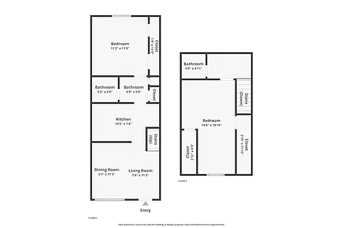 Floor plan 2 bedroom