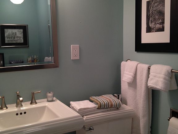 New tile, toilet, tub, sink