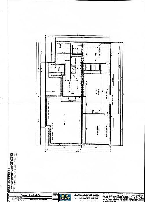 Lower level floor plan