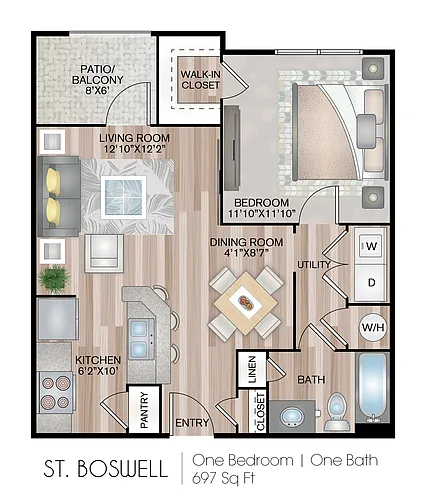 Floor plan St. Boswell