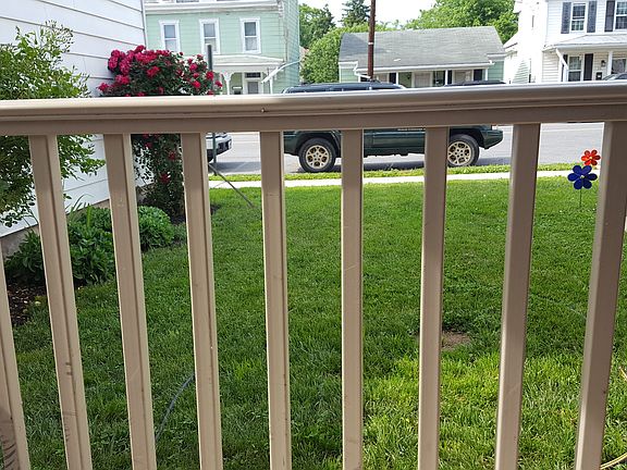 Sitting on front porch 
