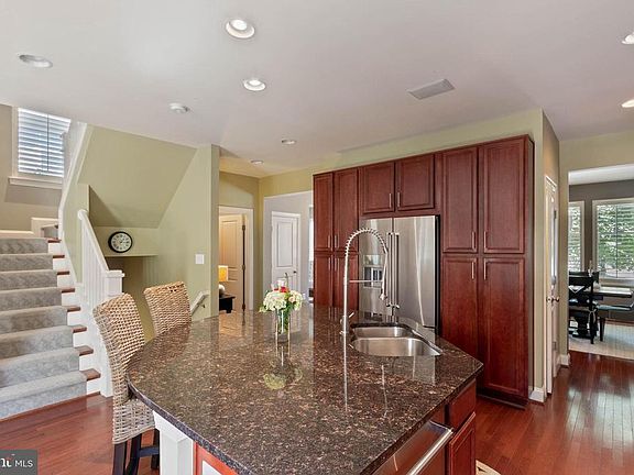 Large island offers room to cook and entertain