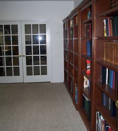 Office behind garage