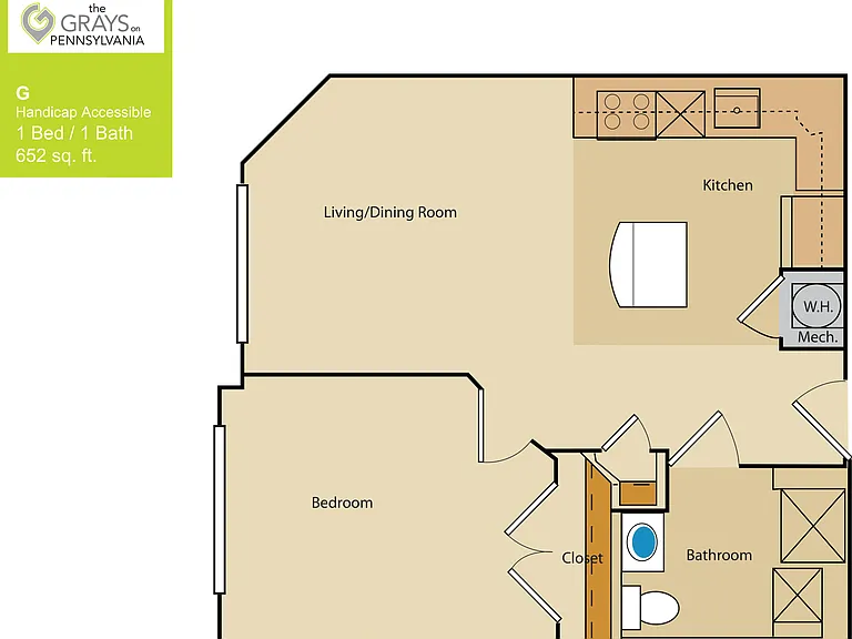 1 Bedroom 1 Bedroom