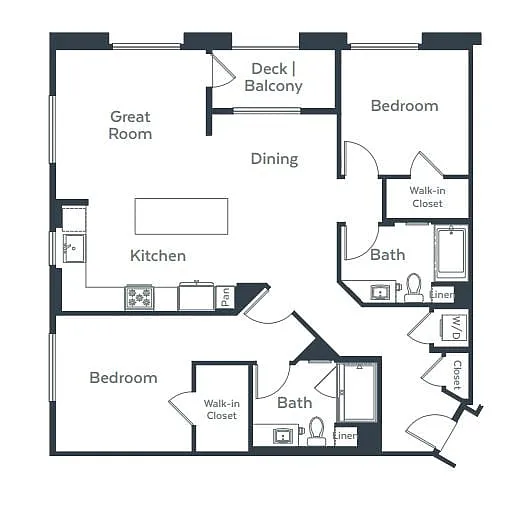 Floor plan B3B