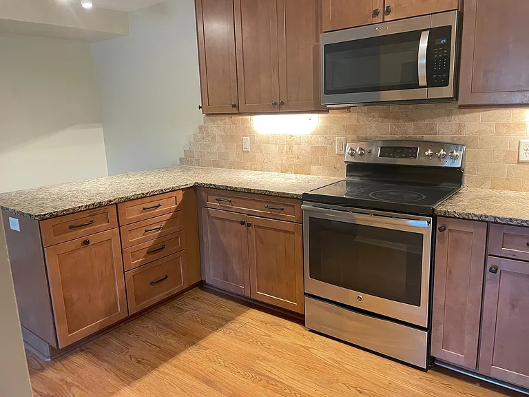 Additional view of the kitchen.