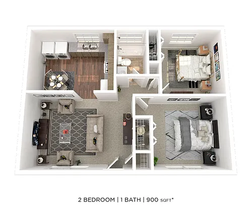 Floor plan Two Bedroom
