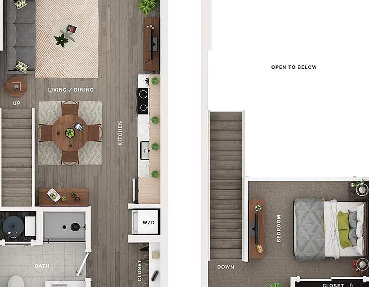 1BR/1BA - A1PH 1BR/1BA - A1PH