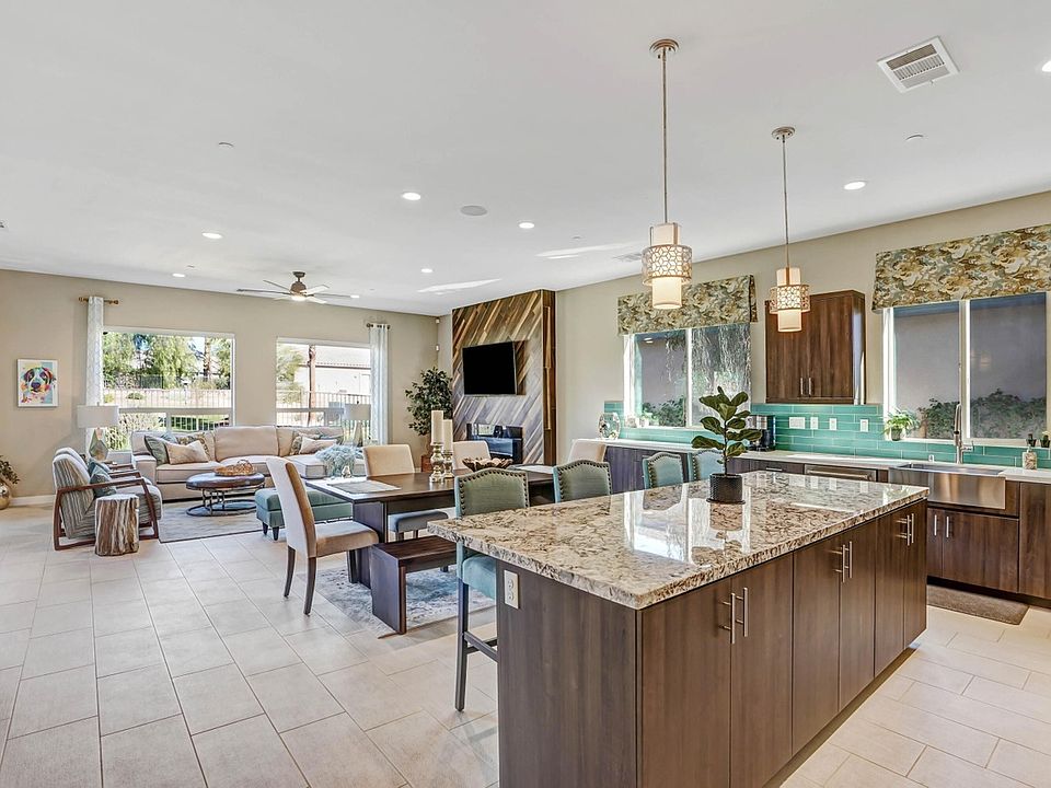 Open concept kitchen and living room