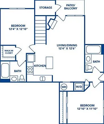 2 Bedroom | 2 Bath | 1090 SF 2 Bedroom | 2 Bath | 1090 SF