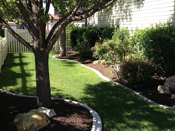 East Lawn & Flower Beds