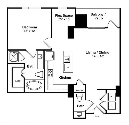 Floor plan Inner Strength - High-Rise