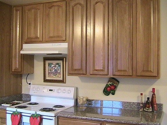 brand new oak cabinets