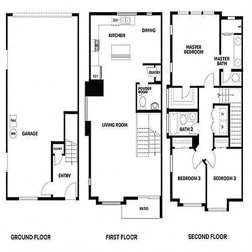 Floor plan Three Bedroom