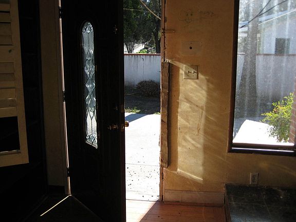 Front door kicked in