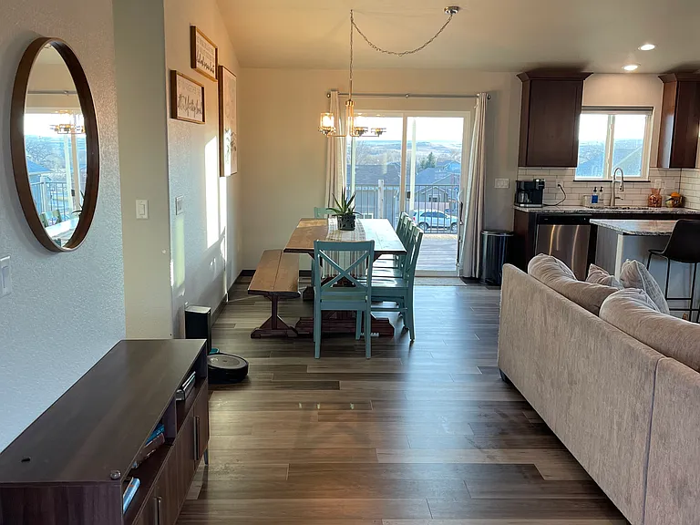 Views as you enter the home