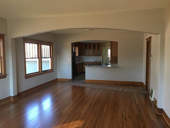 Living room looking toward kitchen