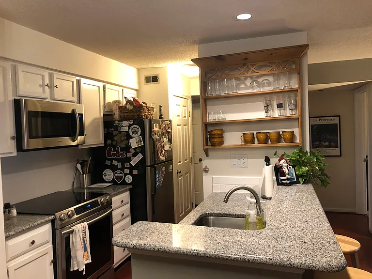 Kitchen with demo set up