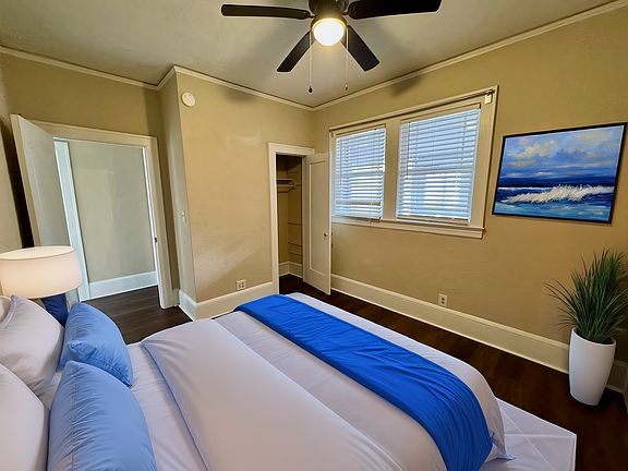 Virtually staged bedroom