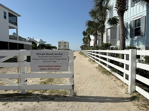 Beach access.