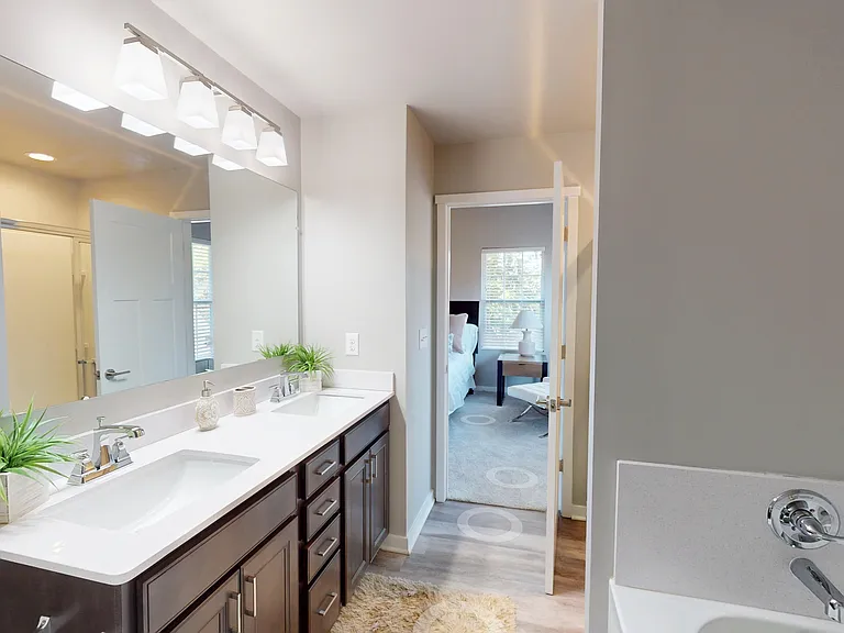 Double Vanity in Master Bedroom