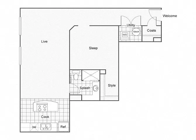 Floor plan Prada