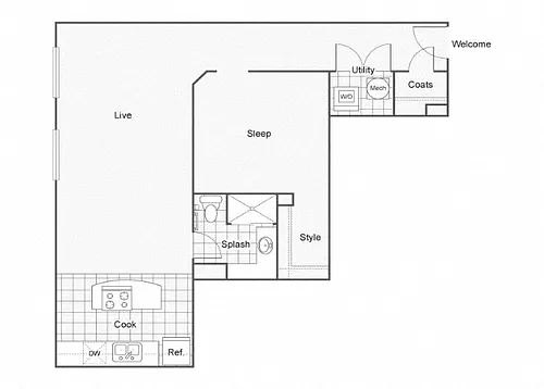 Floor plan Prada