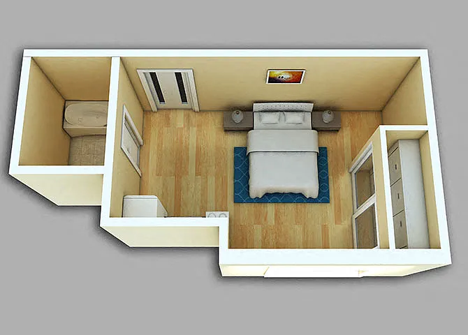 Floor plan Studio #217-717