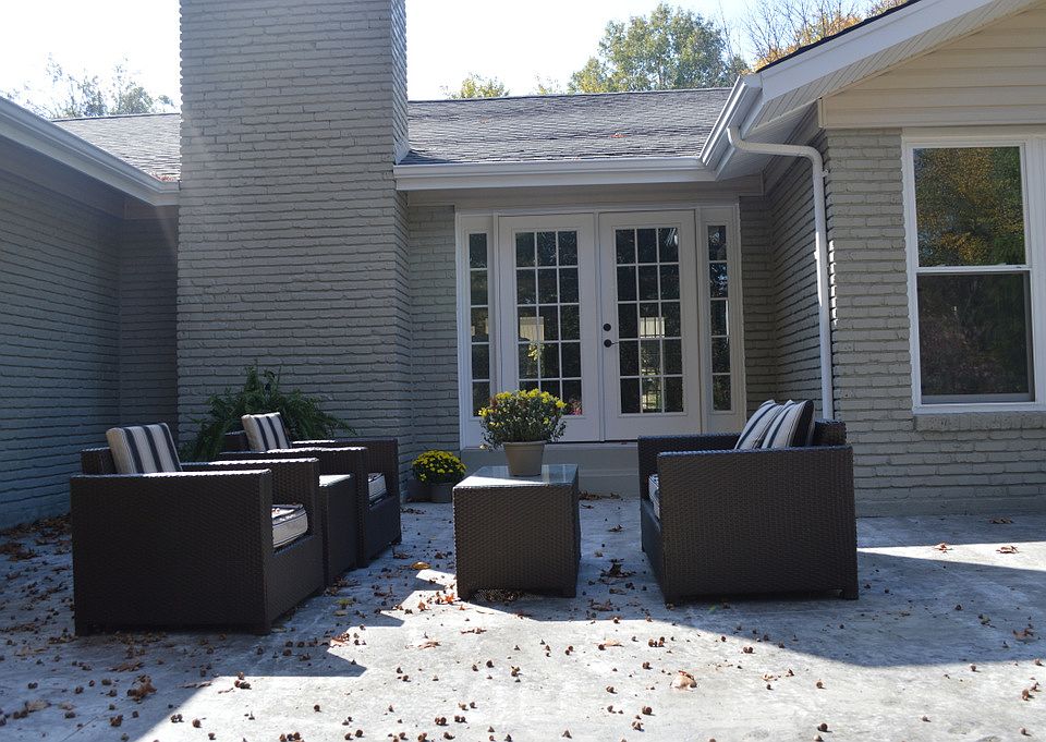 New stamped concrete patio