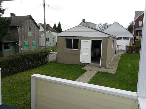Garage from rear porch
