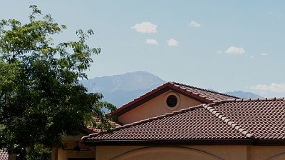 Pikes Peak View from the Patio