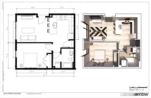 Floor plan 1B