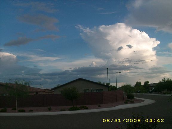 View from front door looking south