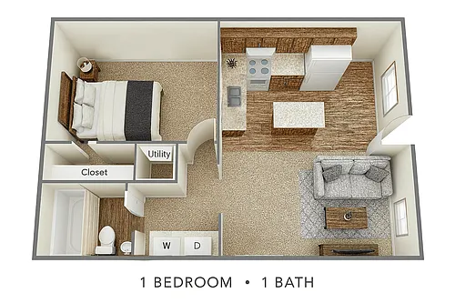 Floor plan One Bedroom