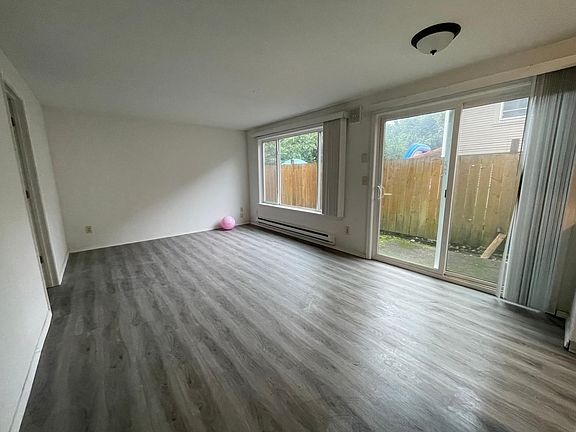 Great room with sliding door to patio