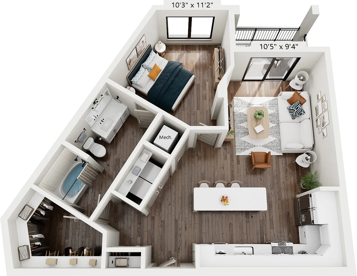 Floor plan A57