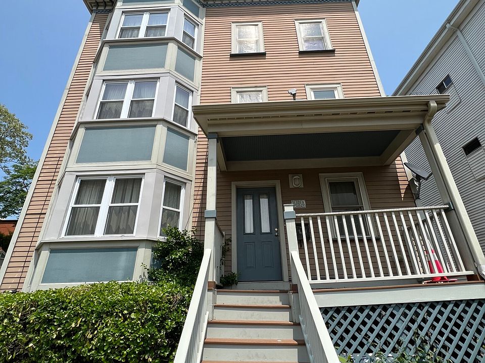 Front of building with private front patio