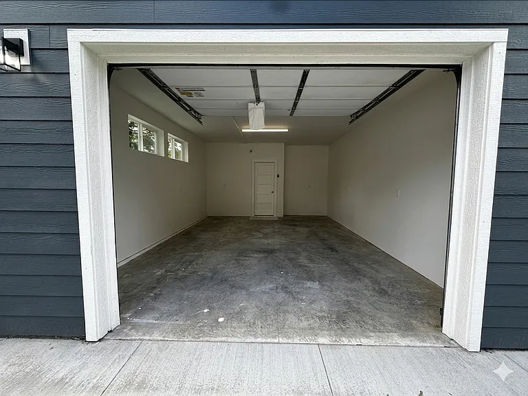 Garage entrance.
