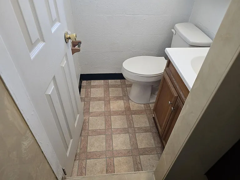 view from standing in shower